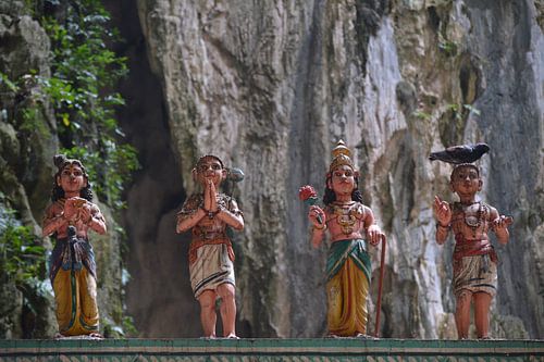 Skulpturenreihe in den Batu-Höhlen, Kuala Lumpur