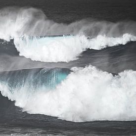 Brekende golven van de Atlantische Oceaan van Bart cocquart