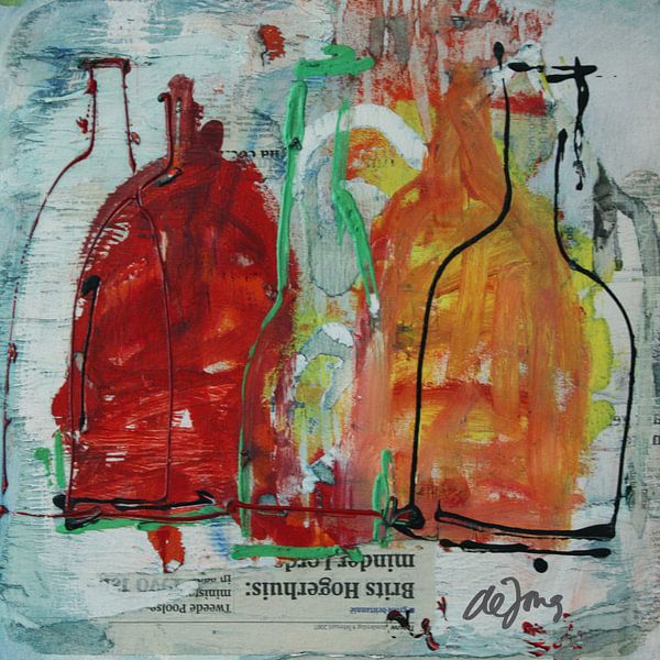 Flessen (6) by Leo de Jong