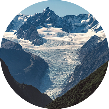 Nieuw-Zeeland Alpen Panorama met Mount Tasman van Jean Claude Castor