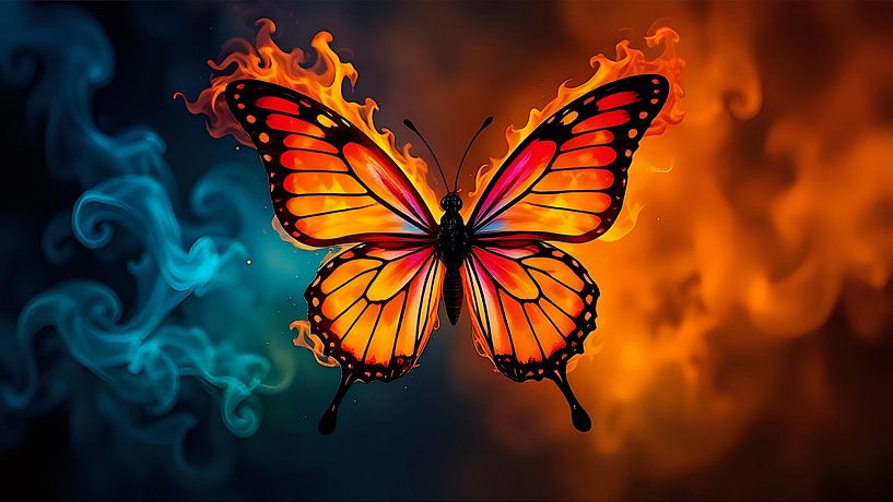 Luminous butterfly by Jean Pierre