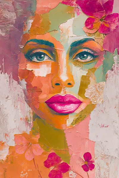 Vivid Bloom Portrait van Marijke Trienekens