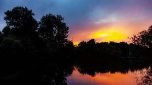 Sonnenuntergang an der Dordogne