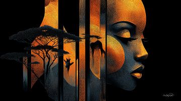 african-black-gold-orange