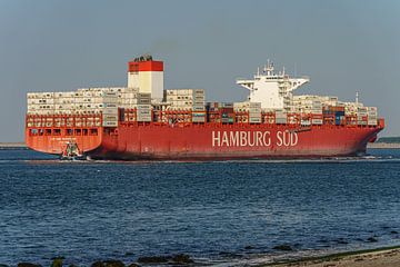 Container ship Cap San Artemissio from Hamburg Süd. by Jaap van den Berg