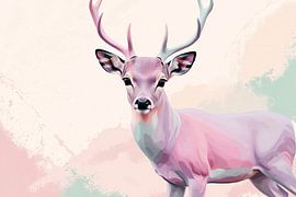 Deer in dreamy colours by Imperial Art House