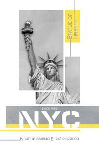 NYC Freiheitsstatue | Illuminating Yellow & Ultimate Grey