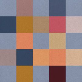 Moderne Bauhaus-Geometrie in warmen Farben von Dina Dankers