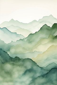 Berge von Grün von ByNoukk
