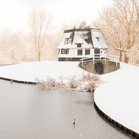 The old mill in the snow sur Ralph Zantman