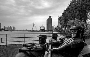 Der Hafen und die Stadt Rotterdam.