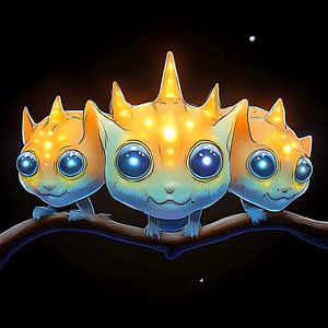 Les trois lumières du perchoir cosmique