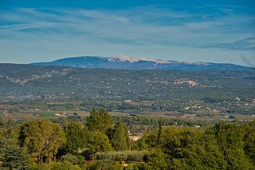 Uitzicht op de Mont Ventoux in de Provence van Tanja Voigt