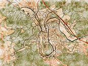 Kaart van Arnsberg in de stijl 'Serene Summer' van Maporia thumbnail