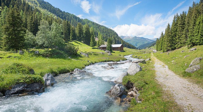 hiking route  Dischma valley near Davos by SusaZoom