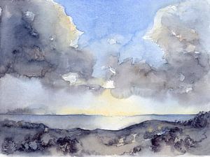 Wolken über dem Meer 1