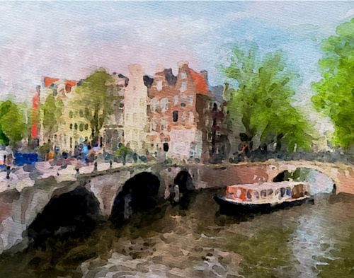 Amsterdam. On the canals. Keizersgracht.