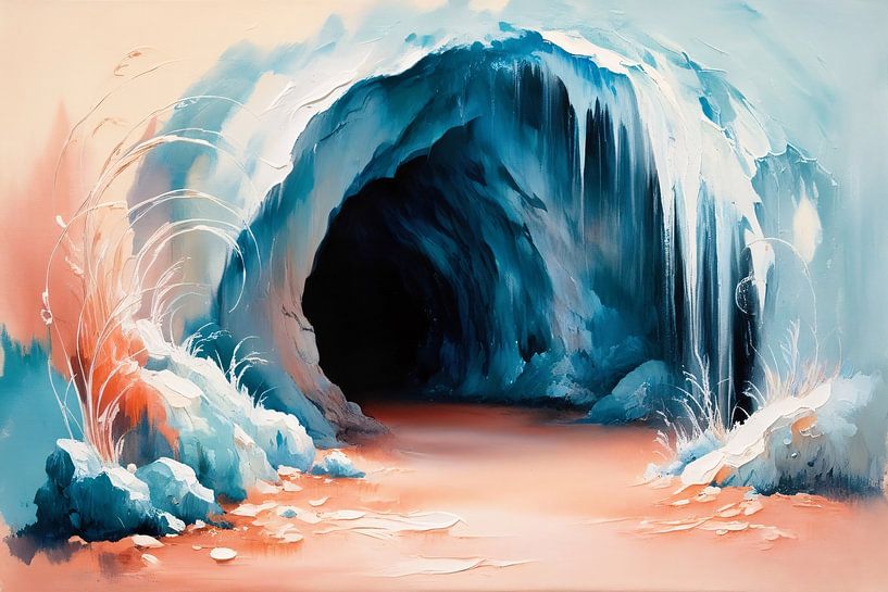 Mystische Höhle in abstrakten Farben von Art & Soul Creations