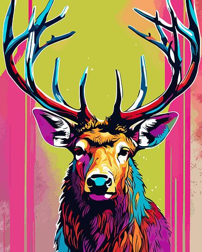 Bosmonarch - Pop Art Elandenillustraties