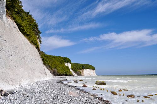 Chalk cliffs in the Stubbenkammer - chalk quarry