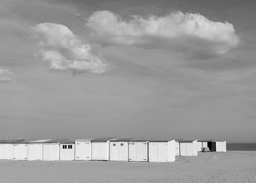 Strandcabines Knokke van Pieter van der Zweep