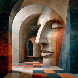 Face in the Hallway by Harry Hadders Design