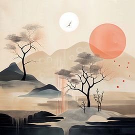 Kalmte - Door F Parrish van FParrish Art Prints