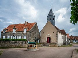 Village square in the Morvan