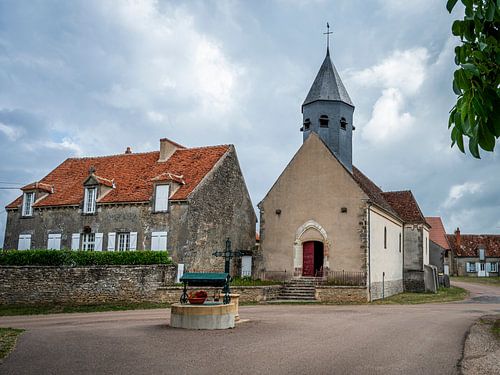 Dorpsplein in de Morvan