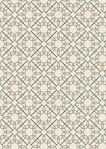 Seamless Geometric Pattern Background with Interlocking Octagons