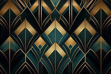 Art Deco Geometrisches Muster von Whale & Sons