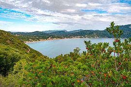 Agios Georios beach bay on Corfu by Leo Schindzielorz
