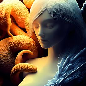 Traumlandschaft aus Feuer und Himmel von Vythryd Arts