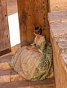 Dancer in historic Spanish attire in Valencia by Arthur Scheltes thumbnail