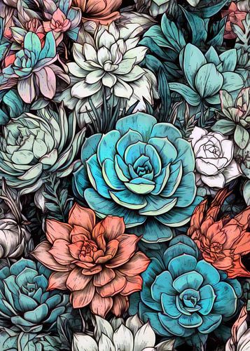 Succuletnatuur kunst 66 #botanisch