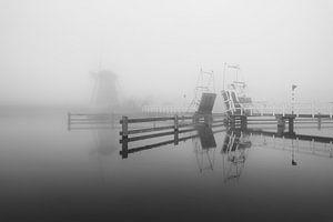 Mühle im Nebel