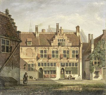 Een straat in Amersfoort, Johannes Jelgerhuis, 1826