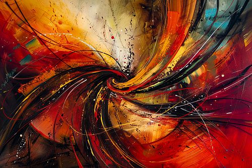 digitaal abstract schilderij