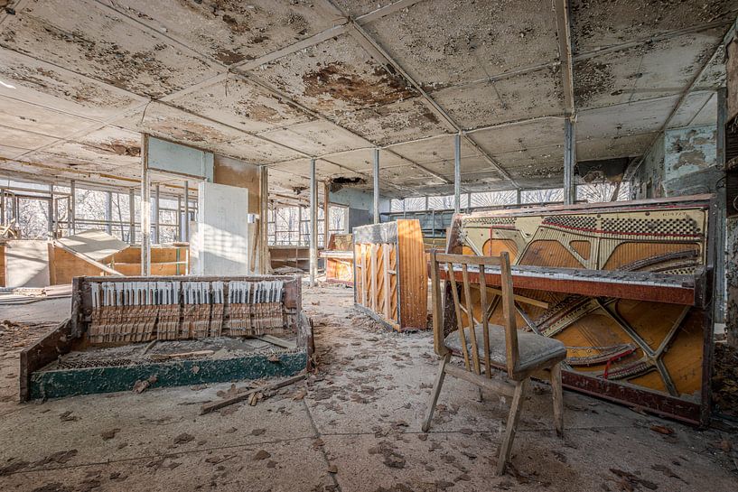 Lost Place - Chernobyl - Pripyat - Piano Shop by Gentleman of Decay
