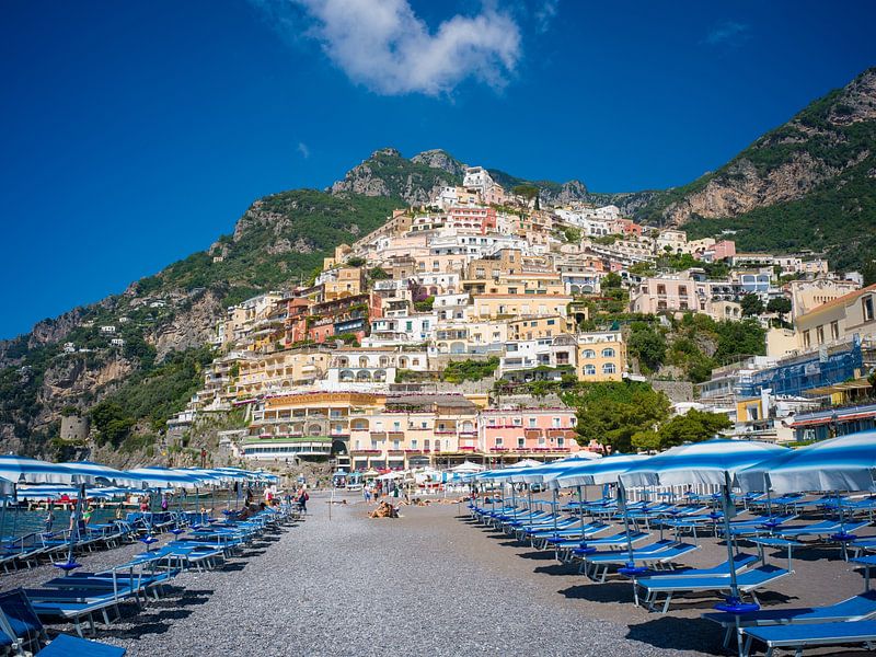 Amalfi Coast - On the beach at Positano by t.ART