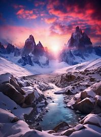 Sunrise over the Rocky Mountains