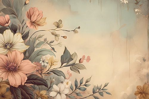 Prachtig romantische bloemen scene