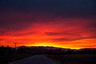 Chili - Mooie rood, oranje zonsondergang van Francisca Snel thumbnail