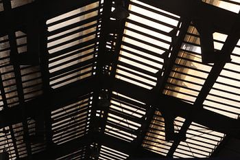 Roof of a train station