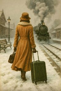 Abreise im Winternebel