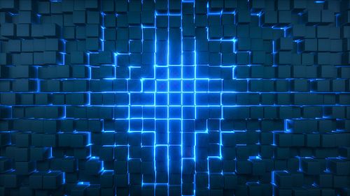 un background technique avec des cubes (rendu 3d)