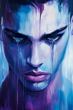 Emotional sadness in colours - intense by Poster Art Shop