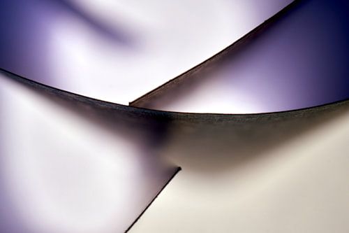 Macrofotografie van gebogen platen