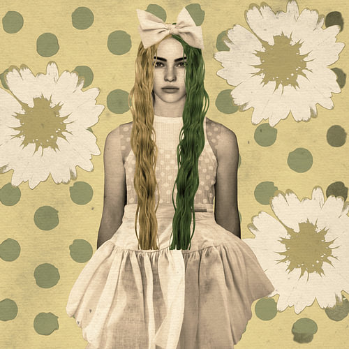 Vintage Beauty in Popart stijl van Yvonne Zeldenthuis