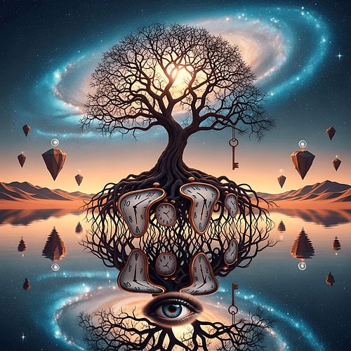 Surrealistisch meesterwerk voor moderne kunsthelden website